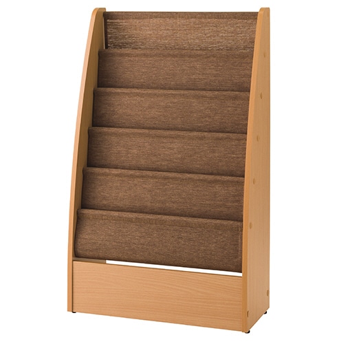 ルガテ ペーパーコードマガジンラック 5段 ブラウン HPF0602-003BR 1台