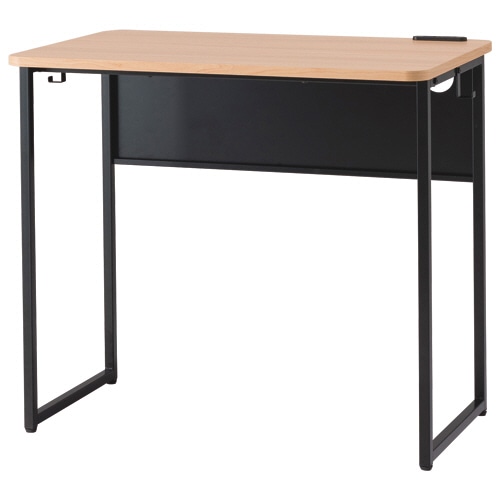 ルガテ タップ付きデスク 幅800×奥行500×高さ720mm ナチュラル木目 HPF0204-805NA 1台