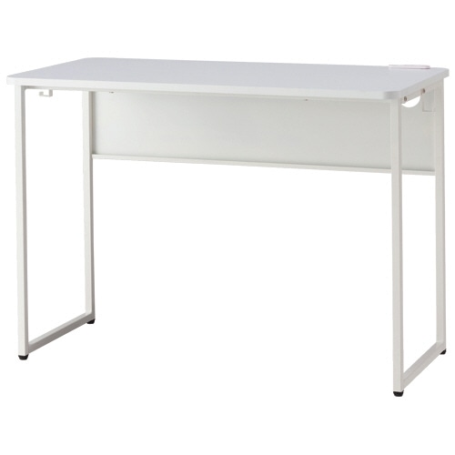 ルガテ タップ付きデスク 幅1000×奥行500×高さ720mm ホワイト HPF0204-105WH 1台