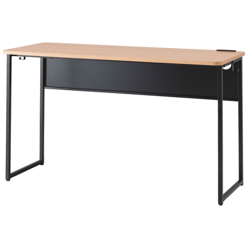 ルガテ タップ付きデスク 幅1200×奥行500×高さ720mm ナチュラル木目 HPF0204-125NA 1台