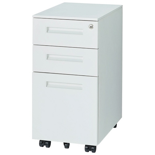 ルガテ シンプルデスクワゴン ホワイト HPF0205-300WH 1台