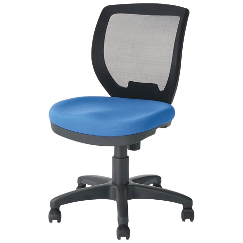 ルガテ メッシュチェアFLY 肘なし ブルー HPF0103-002BL 1脚