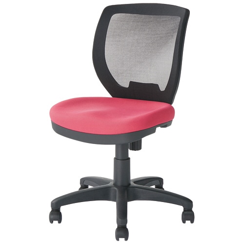 ルガテ メッシュチェアFLY 肘なし ピンク HPF0103-002PK 1脚