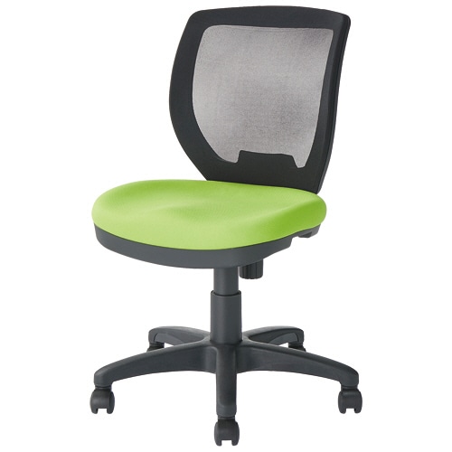ルガテ メッシュチェアFLY 肘なし グリーン HPF0103-002GR 1脚
