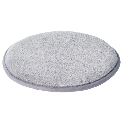オカトー 低反発チェアパッド 丸型 グレー 1枚