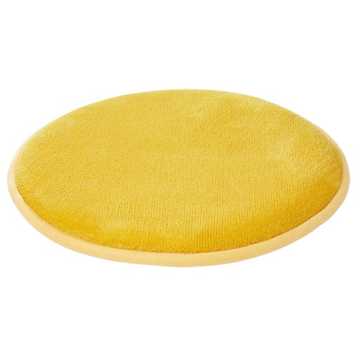 オカトー 低反発チェアパッド 丸型 イエロー 1枚