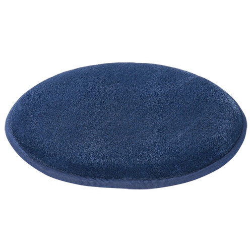 オカトー 低反発チェアパッド 丸型 ネイビー 1枚
