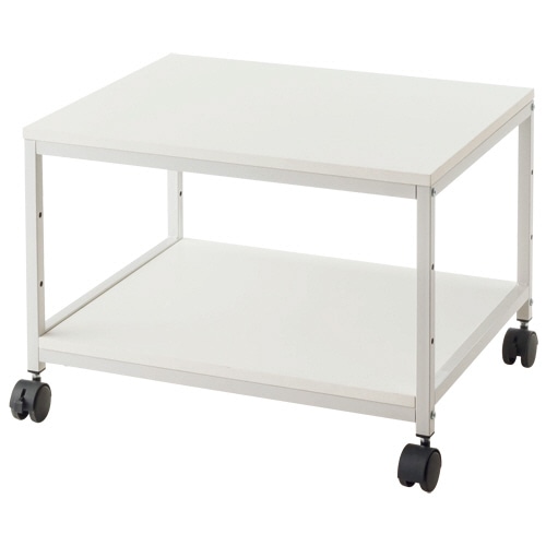 シンプルデスクワゴンN 2段 幅600×奥行485×高さ415mm ホワイト 1台