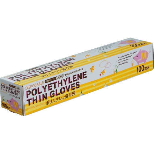 タカマツヤ ポリエチレン手袋 LD M 1箱(100枚)