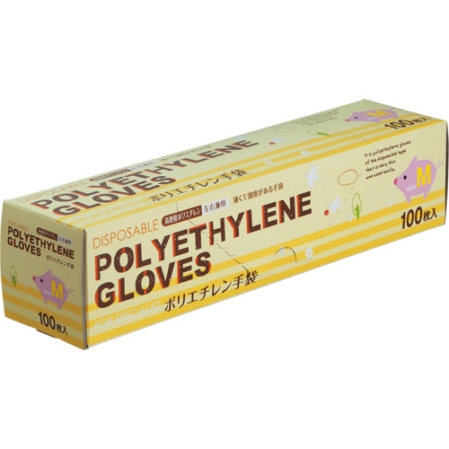 タカマツヤ ポリエチレン手袋 HD M 1箱(100枚)