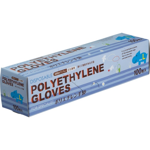 タカマツヤ ポリエチレン手袋 HD L 1箱(100枚)