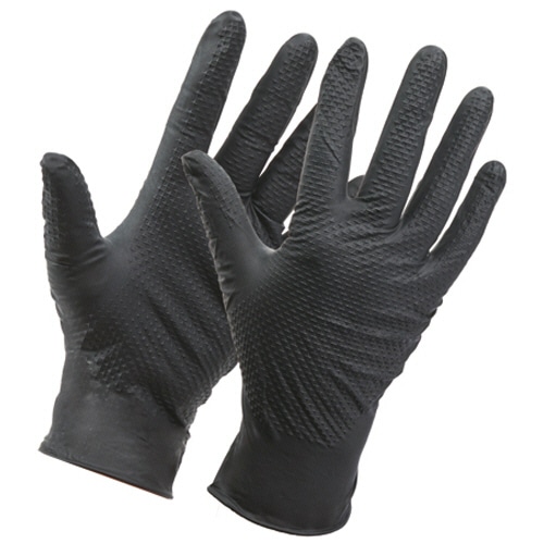 川西工業　アイアングリップ　アドバンス　Ｍ　ブラック　＃２０７４－Ｍ　１箱（５０枚）