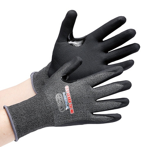 ミドリ安全　耐切創手袋　タッチパネル対応　カットガード　２１０ＭＱ　Ｌ　ＣＵＴ　ＧＵＡＲＤ－２１０ＭＱ－Ｌ　１双