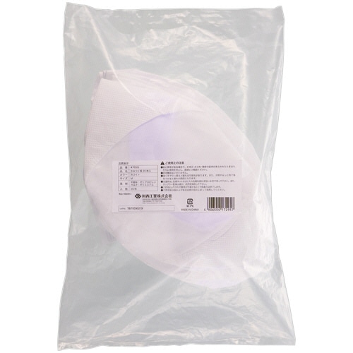 川西工業　帯電かみつく帽　Ｍ　ホワイト　＃７０５５－Ｍ　１パック（２０枚）