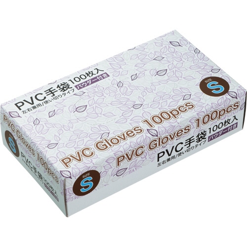 PVCグローブ パウダーあり S 1箱(100枚)