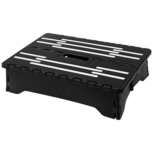 トレードワン　センターサポート付折りたたみ踏み台　ちょい乗りセノ・ビー１０ｃｍ　ブラック　１台