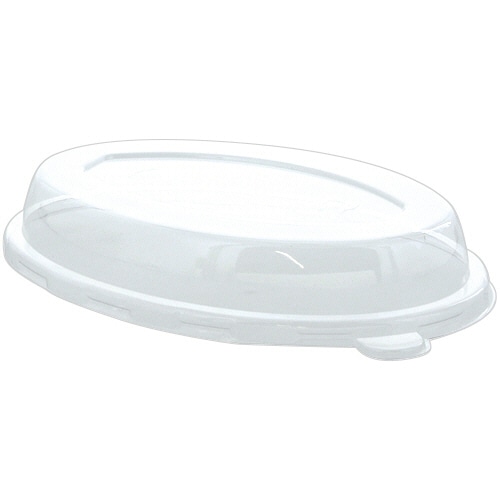 シモジマ　ＨＥＩＫＯ　紙皿　バガスペーパーウェア　業務用　カレー皿　透明蓋　５５０ｍＬ用　＃００４４６６１８６　１パック（５０枚）