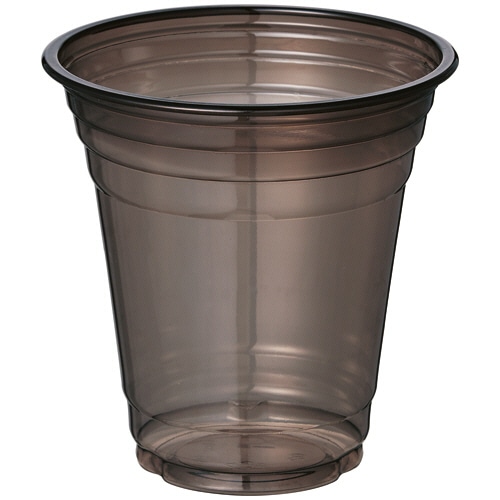 シモジマ　ＨＥＩＫＯ　透明カップ　Ａ－ＰＥＴ　約４０５ｍＬ（１４オンス）　浅型　口径９８ｍｍ　黒　＃００４５２６０１４　１パック（５０枚）