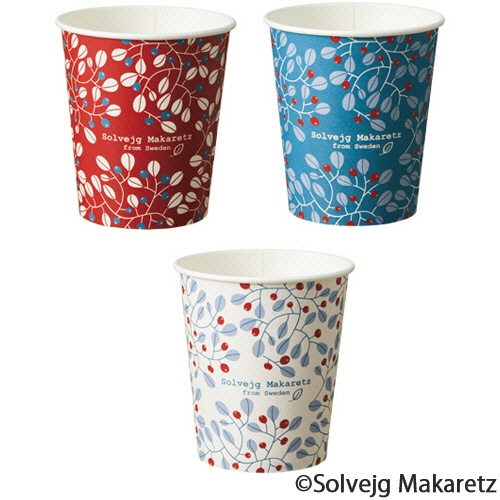 ＴＡＮＯＳＥＥ　紙コップ　Ｂｅｒｒｙ（ベリー）　２０５ｍＬ（７オンス）　１セット（１６００個：８０個×２０パック）