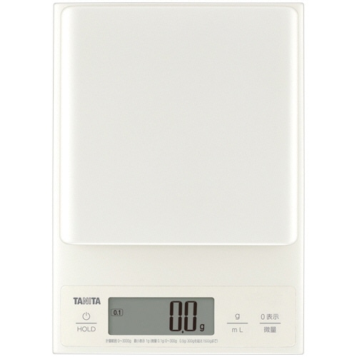 タニタ　デジタルクッキングスケール　３ｋｇ　アイボリー　ＫＪ－３０４ＩＶ　１台