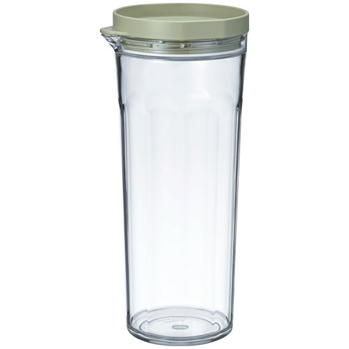 ハリオグラス　フリーザーポット　ＪＵＳＩＯ（樹脂王）　１．１Ｌ　スモーキーグリーン　ＦＰＪ－１１－ＳＧ　１個