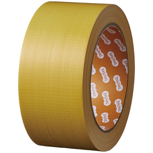 ＴＡＮＯＳＥＥ　布テープ（カラー）　５０ｍｍ×２５ｍ　厚み約０．１７ｍｍ　黄　１巻