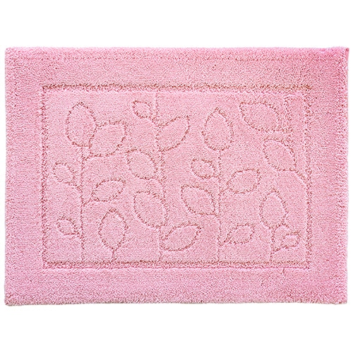 オカ　乾度良好　ファインバスマット　約４５×６０ｃｍ　ピンク　１枚