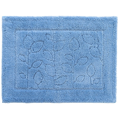 オカ　乾度良好　ファインバスマット　約４５×６０ｃｍ　ブルー　１枚