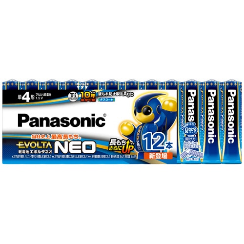 パナソニック アルカリ乾電池 エボルタNEO 単4形 LR03NJ/12SW 1パック(12本)