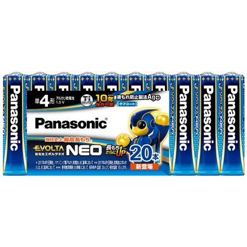 パナソニック アルカリ乾電池 エボルタNEO 単4形 LR03NJ/20SW 1パック(20本)