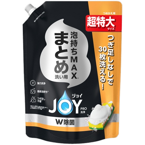 Ｐ＆Ｇ　ジョイＰＲＯ洗浄　まとめ洗い　つめかえ用　超特大　９２０ｍＬ　１パック