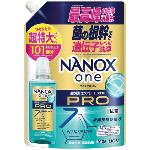 ライオン　ＮＡＮＯＸ　ｏｎｅ　ＰＲＯ　つめかえ用　超特大　１０１０ｇ　１個