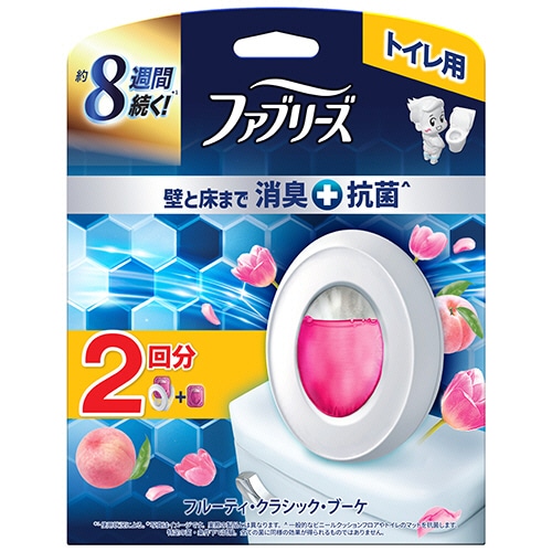 Ｐ＆Ｇ　ファブリーズ　トイレ用消臭剤＋抗菌　フルーティ・クラシック・ブーケ　（つめかえ入り本体＋つめかえ１個）　１パック