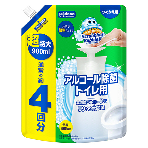 ジョンソン　スクラビングバブル　アルコール除菌　トイレ用　つめかえ用　超特大　９００ｍＬ　１個