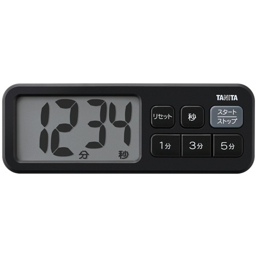 タニタ　抗菌でか見えタイマー　マットブラック　ＴＤ－４３１ＢＫ　１個
