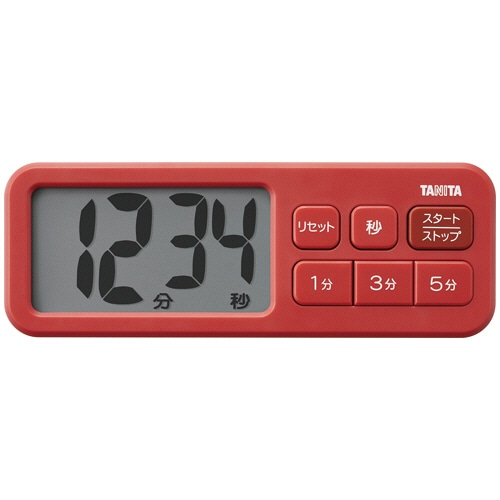 タニタ　抗菌でか見えタイマー　マットレッド　ＴＤ－４３１ＲＤ　１個