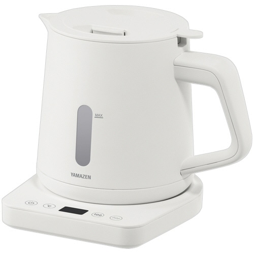 ＹＡＭＡＺＥＮ　湯こぼれ防止電気ケトル　温調機能付　１．０Ｌ　ホワイト　ＹＫＵ－ＳＣ１２１０Ｊ（Ｗ）　１台