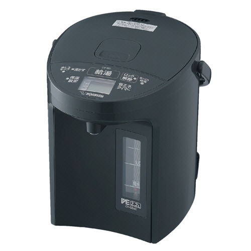 象印　ＶＥ電気まほうびん　優湯生　２．２Ｌ　ソフトブラック　ＣＶ－ＧＤ２２－ＢＭ　１台