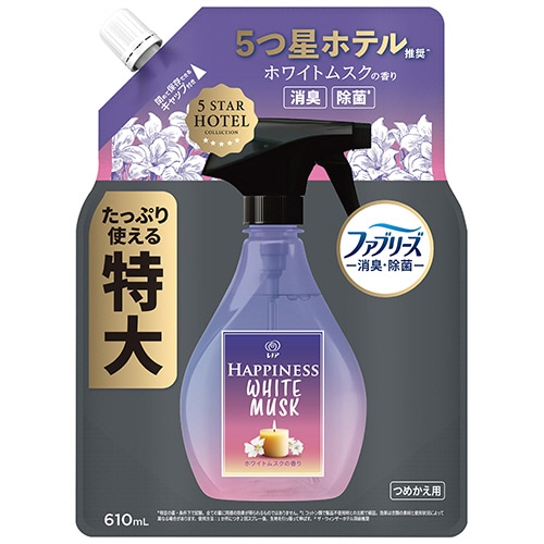 Ｐ＆Ｇ　レノアハピネスミスト　ホワイトムスクの香り　つめかえ用　特大　６１０ｍＬ　１個