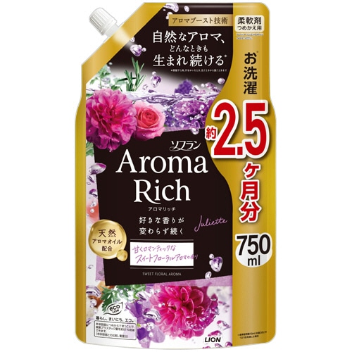 ライオン　ソフラン　アロマリッチ　ジュリエット　つめかえ用　特大　７５０ｍＬ　１パック