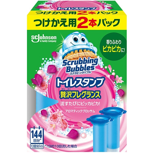 ジョンソン スクラビングバブル トイレスタンプクリーナー 贅沢フレグランス アロマティックブロッサム つけかえ用 1パック(2本)