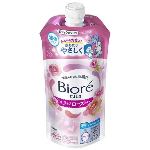 花王　ビオレｕ　ボディウォッシュ　キラキラローズの香り　つめかえ用　３２０ｍＬ　１パック