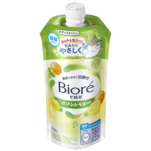花王　ビオレｕ　ボディウォッシュ　うきうきシトラスの香り　つめかえ用　３２０ｍＬ　１パック
