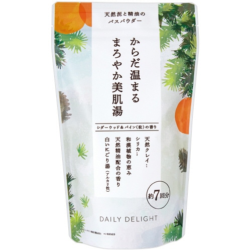 グローバルプロダクトプランニング　デイリーディライト　まろやか美肌バスパウダーＬ　シダーウッド＆パイン（松）　３５０ｇ　１個
