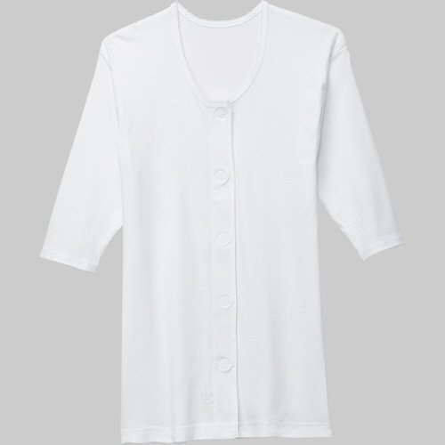 カワモト ワンタッチ肌着 八分袖 婦人 M 077-850009-00 1着