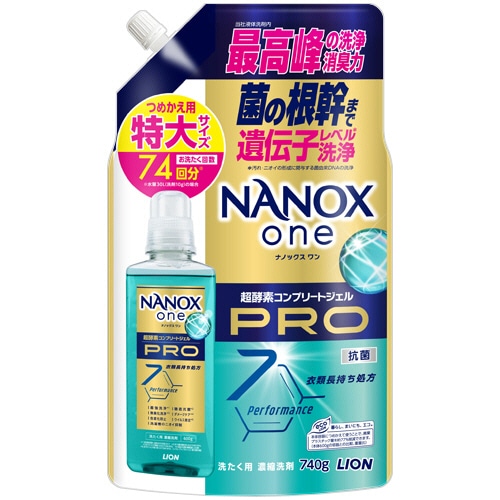 ライオン　ＮＡＮＯＸ　ｏｎｅ　ＰＲＯ　つめかえ用　特大　７４０ｇ　１個