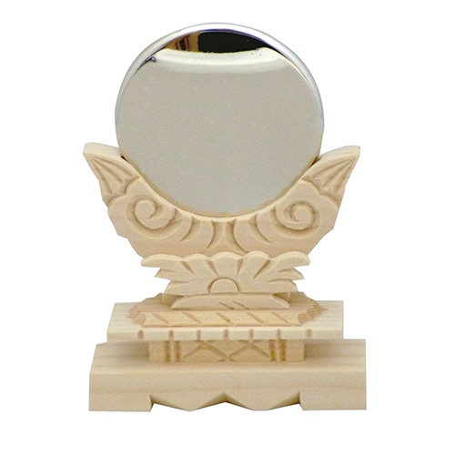 フィットポスト 木製神鏡 2寸 1個