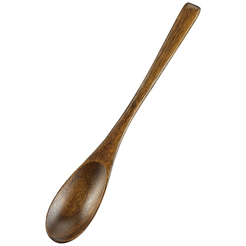 丸十　シンプルスプーン　目摺り（漆塗装）　２０×３ｃｍ　７Ｆ６－１７　１本