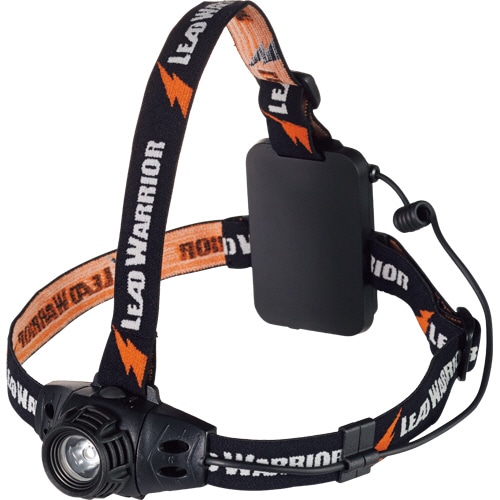 オーム電機 LED防水ヘッドライト LEAD WARRIOR ヘルメットホルダー付 260lm LC-SY332-K 1個