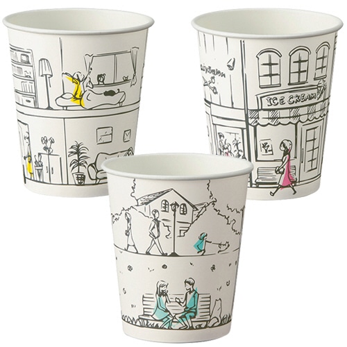 TANOSEE 紙コップ DAYS 205ml(7オンス) 1パック(80個)